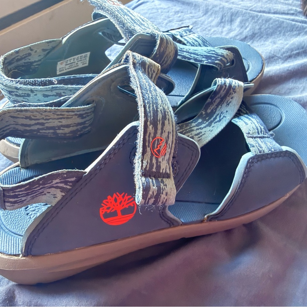 Timberland Navy and Tan Sandals